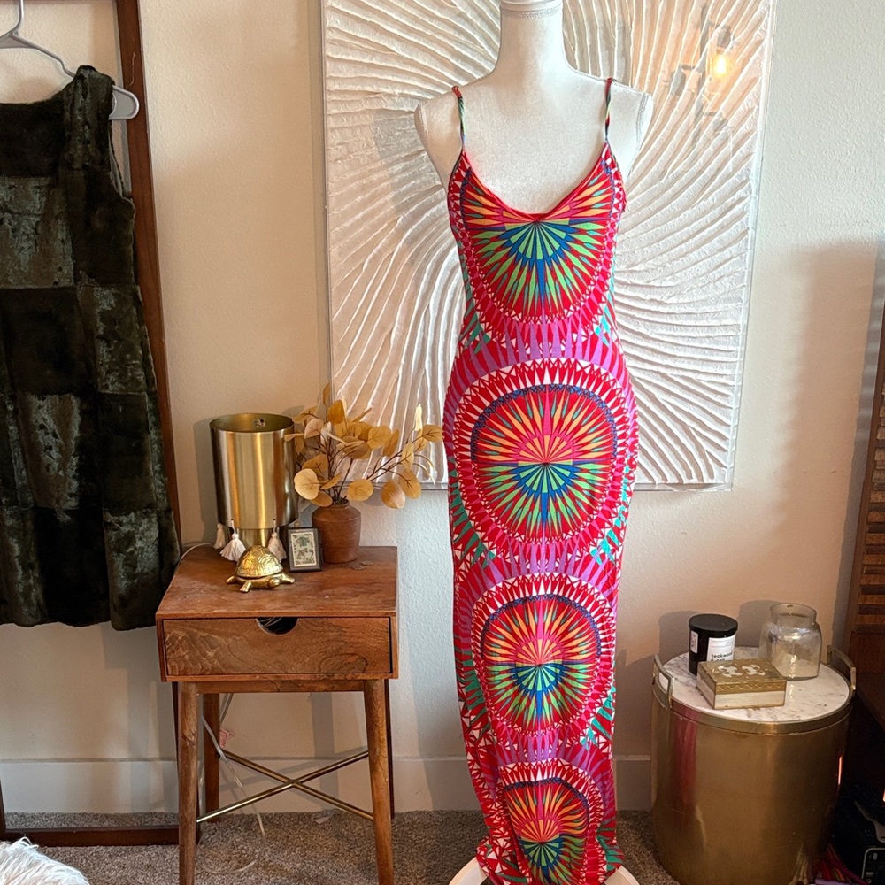 Mara Hoffman Lace up Back Maxi Dress - Picture 3 of 12